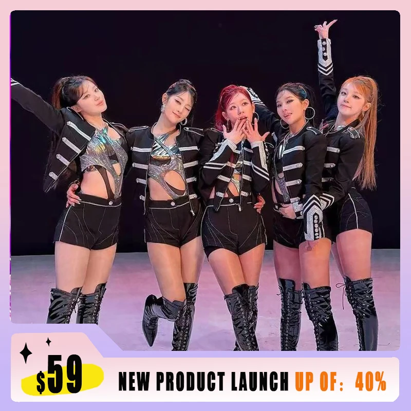 2024 New Korean Women'S Team Singing Costume K Pop Performance Costume Jazz Dance Clothes Black Set Stage Singer Outfits VBH298
2024 New Korean Women'S Team Singing Costume K Pop Performance Costume Jazz Dance Clothes Black Set Stage Singer Outfits VBH298