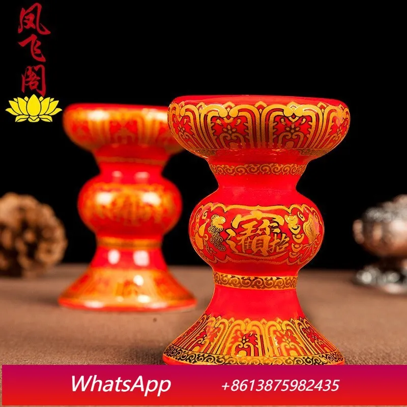 CX Buddhist temple ornaments, candle holders, home offerings to Buddha
CX Buddhist temple ornaments, candle holders, home offerings to Buddha