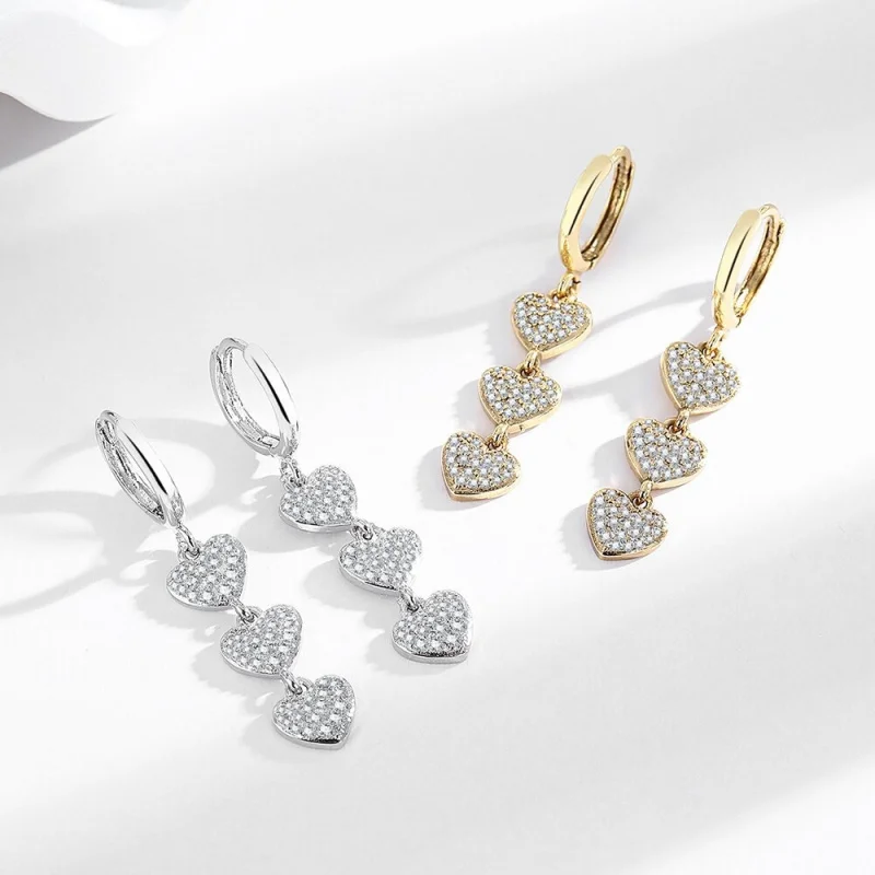 Geometric long-style heart-shaped fringed earrings for ladies - light luxury and fashionable jewelry
Geometric long-style heart-shaped fringed earrings for ladies - light luxury and fashionable jewelry