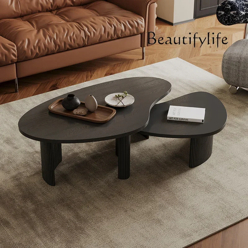 Solid Wood Coffee Table Combination French Retro Special-Shaped Tall and Short Designer Living Room Coffee Table
Solid Wood Coffee Table Combination French Retro Special-Shaped Tall and Short Designer Living Room Coffee Table