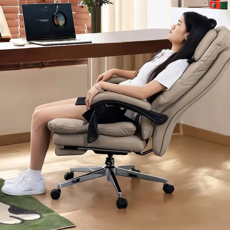 Серый удобный офисный стул с высокой спинкой, сидячий офисный стул большого размера для учебы, гибкая расслабляющая мебель Fauteuil De Bureau
Серый удобный офисный стул с высокой спинкой, сидячий офисный стул большого размера для учебы, гибкая расслабляющая мебель Fauteuil De Bureau