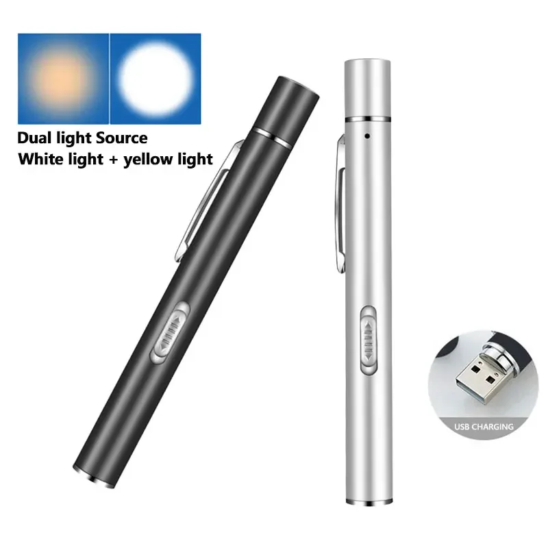 USB Rechargeable Medical Handy Pen Light Mini Nursing Flashlight LED Torch Lamp With Stainless Steel Clip Pocket Led Flashlight
USB Rechargeable Medical Handy Pen Light Mini Nursing Flashlight LED Torch Lamp With Stainless Steel Clip Pocket Led Flashlight