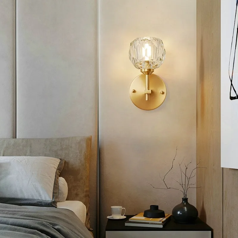 Bedside Bedroom LED Wall Light Living Room Background Luminaire Indoor Christmas Decora Light Nordic Crystal Wall Lamp Ball Loft
Bedside Bedroom LED Wall Light Living Room Background Luminaire Indoor Christmas Decora Light Nordic Crystal Wall Lamp Ball Loft