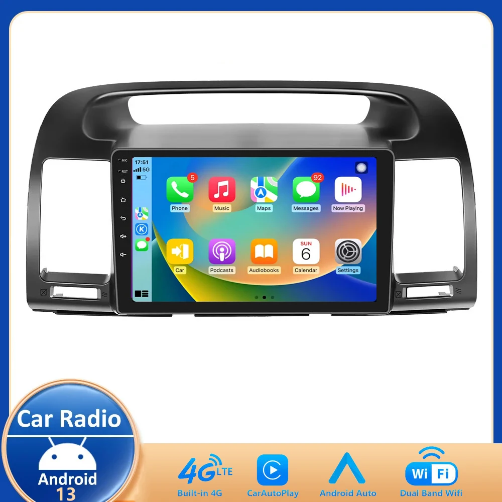 For Toyota Camry 5 2005 2004 2003 2002 2001 2000 Car Radio Bluetooth Multimedia Player GPS Navigation Carplay 4G Wifi DSP RDS
For Toyota Camry 5 2005 2004 2003 2002 2001 2000 Car Radio Bluetooth Multimedia Player GPS Navigation Carplay 4G Wifi DSP RDS