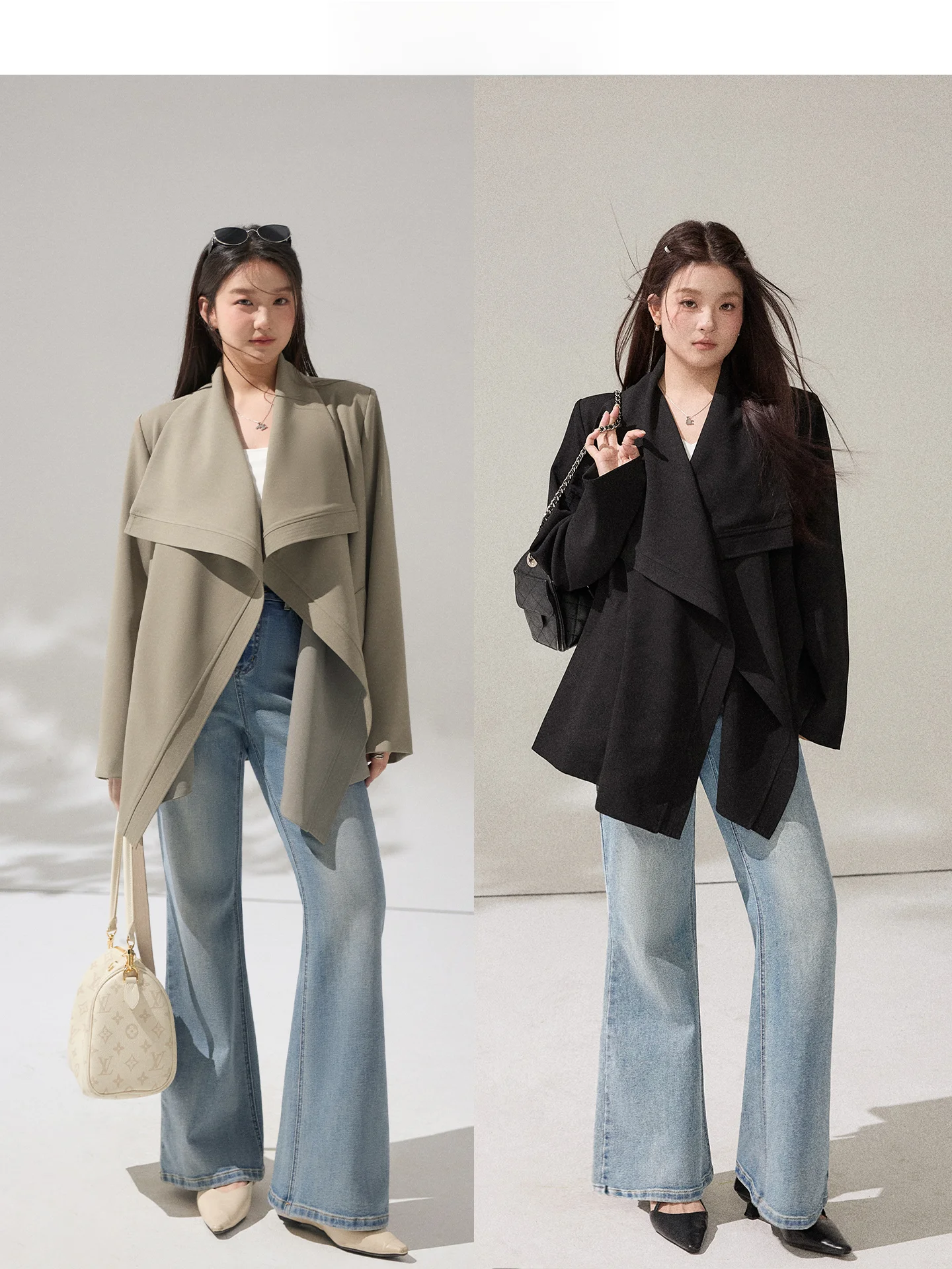 Bla ort Coat Asourda Waist-Cinching Slim Fit Vintage Sle Polyester Fiber Women's Faion Spring Autumn Seasonal Wear
Bla ort Coat Asourda Waist-Cinching Slim Fit Vintage Sle Polyester Fiber Women's Faion Spring Autumn Seasonal Wear