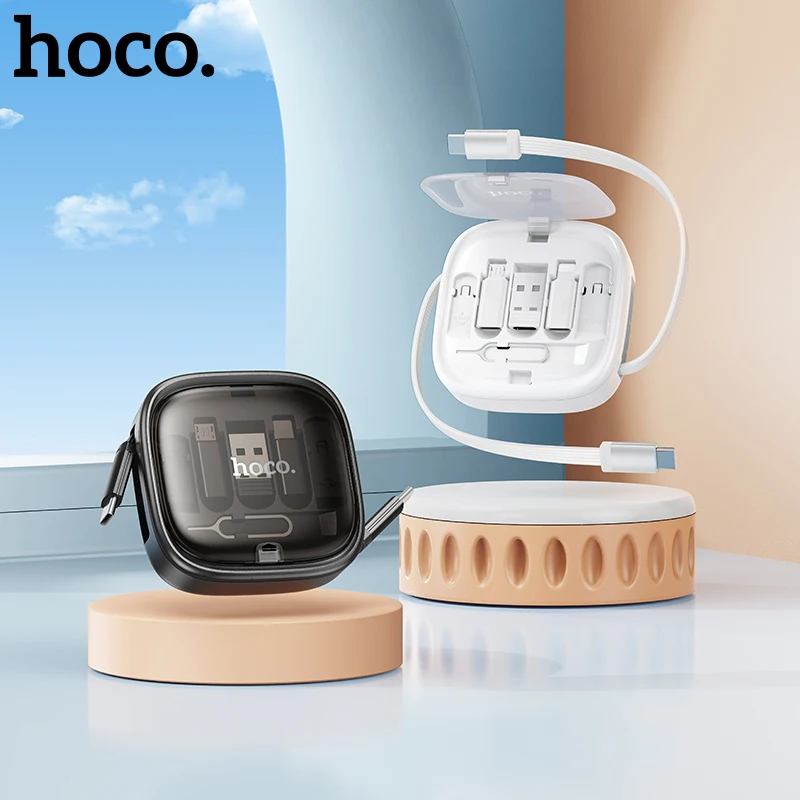 HOCO 60W USB C to Type C Retractable Data Cable For Office Travel Multi-function Cable Connectors Storage Box with Phone Holder
HOCO 60W USB C to Type C Retractable Data Cable For Office Travel Multi-function Cable Connectors Storage Box with Phone Holder