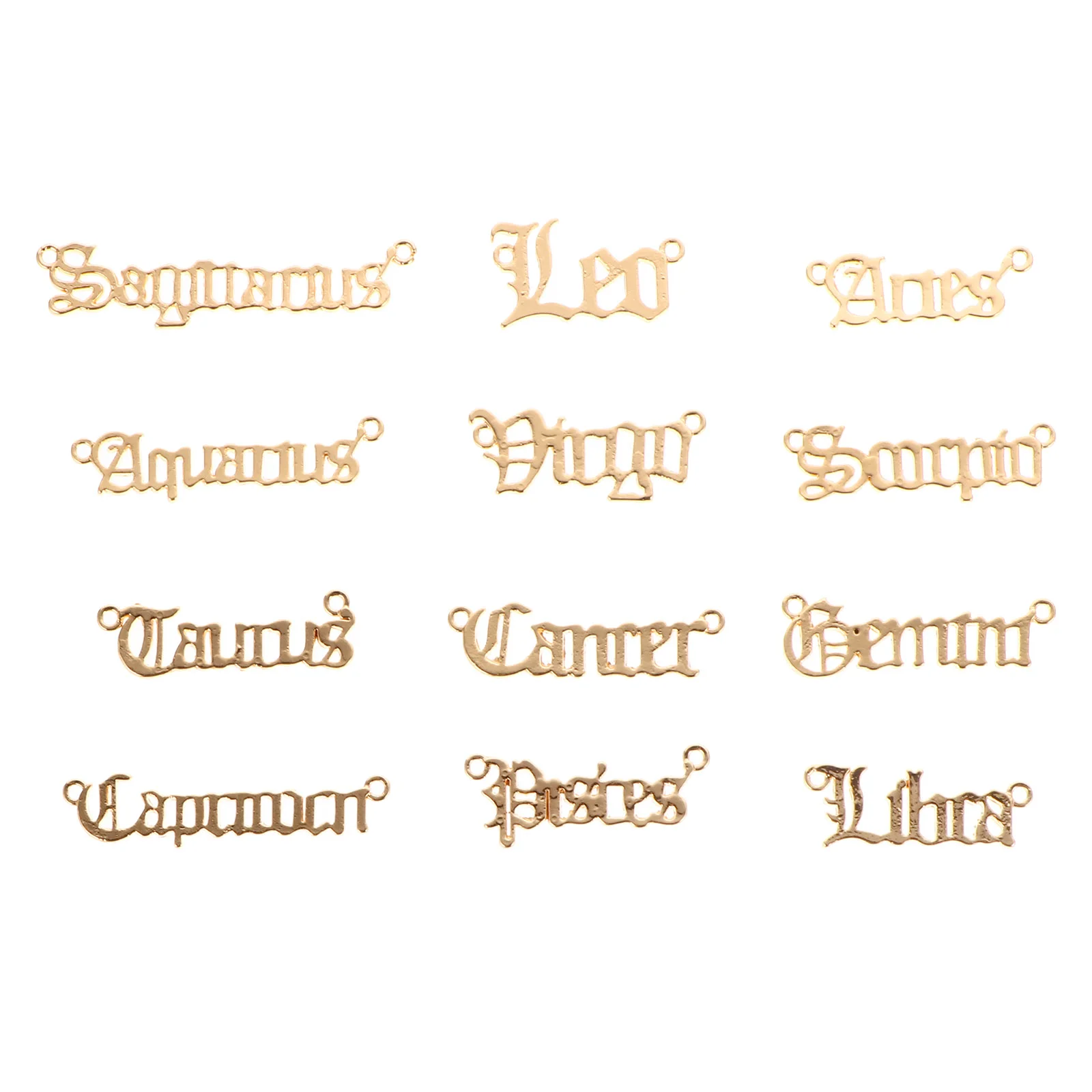 24 Pcs Necklace Zodiac Pendant Vintage Ornament Alloy Sign Pendants Constellation DIY
24 Pcs Necklace Zodiac Pendant Vintage Ornament Alloy Sign Pendants Constellation DIY