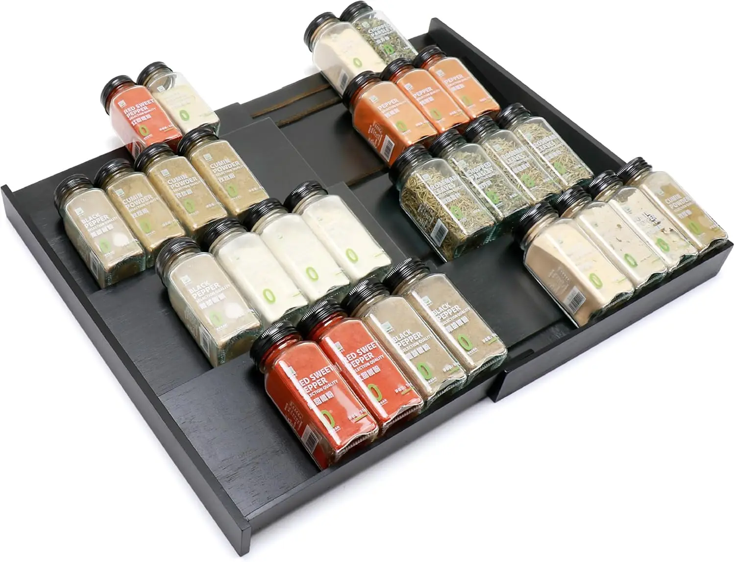Bamboo Spice Drawer Organizer, (Need 3.1” Deep Drawer) Expandable 4 Tier Spice Rack for Cabinet (From
Bamboo Spice Drawer Organizer, (Need 3.1” Deep Drawer) Expandable 4 Tier Spice Rack for Cabinet (From