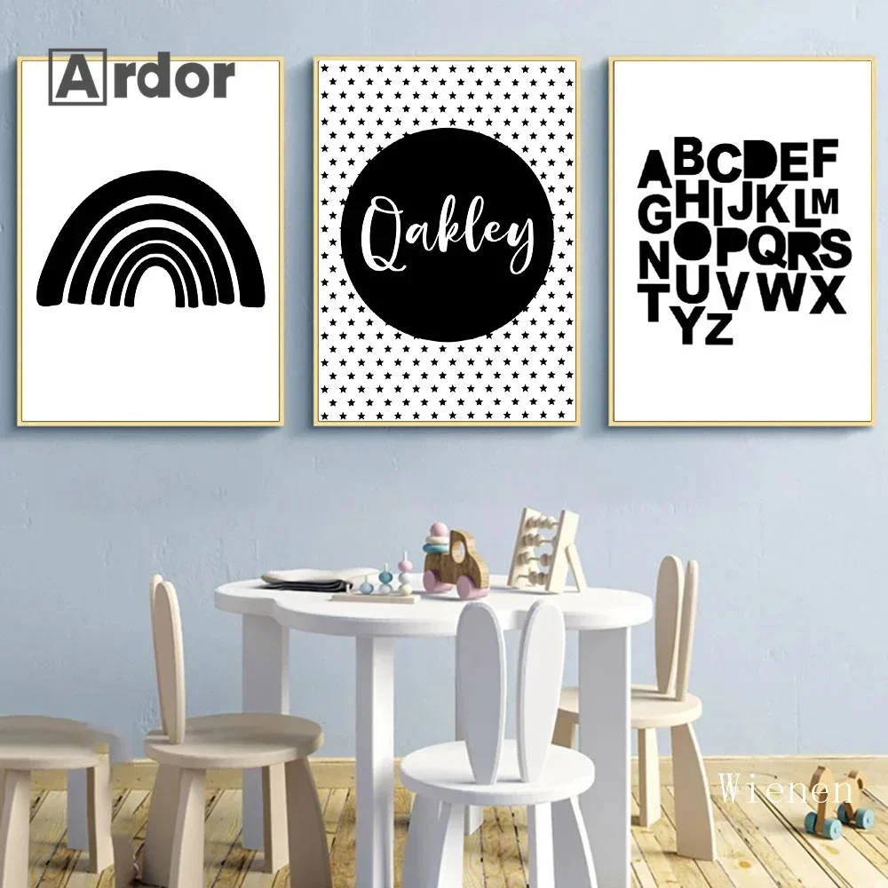 Black Rainbow Wall Art Poster Baby Custom Name Black Letter Abc Canvas Painting Nursery Print Wall Art Pictures Kids Room Decor
Black Rainbow Wall Art Poster Baby Custom Name Black Letter Abc Canvas Painting Nursery Print Wall Art Pictures Kids Room Decor