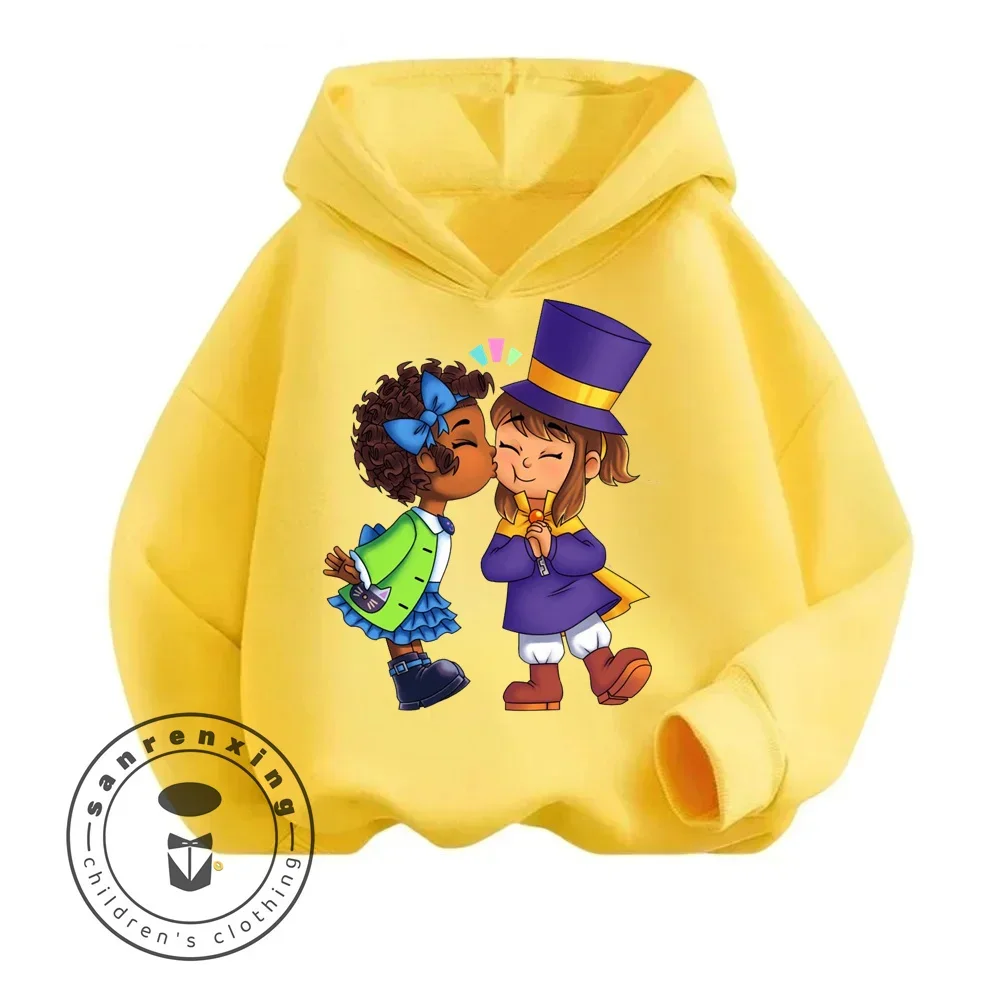 A Hat in Time Game Animation Vertical Pattern Cartoon Print Design Solid Color Affordable Hoodie Casual Wear in Cold Season
A Hat in Time Game Animation Vertical Pattern Cartoon Print Design Solid Color Affordable Hoodie Casual Wear in Cold Season