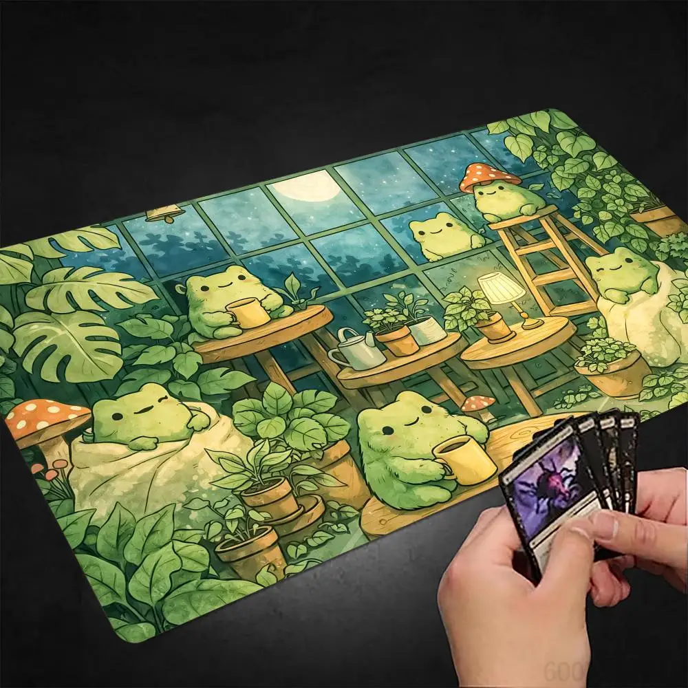Fairy tale style cute frog MTG Playmat Magic Card Battle Mat Non-Slip Durable 35X60CM Commander playmat tapete mtg Gaming pad
Fairy tale style cute frog MTG Playmat Magic Card Battle Mat Non-Slip Durable 35X60CM Commander playmat tapete mtg Gaming pad