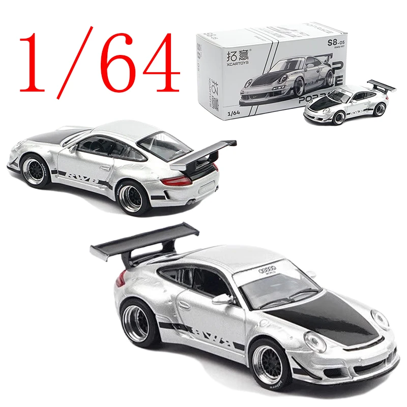POPRACE Diecast 1/64 Scale Porsche Alloy Model Cars Porsche RWB997 Silver S8-05 Play Vehicles Toys for Boys Gift Original Box 
POPRACE Diecast 1/64 Scale Porsche Alloy Model Cars Porsche RWB997 Silver S8-05 Play Vehicles Toys for Boys Gift Original Box