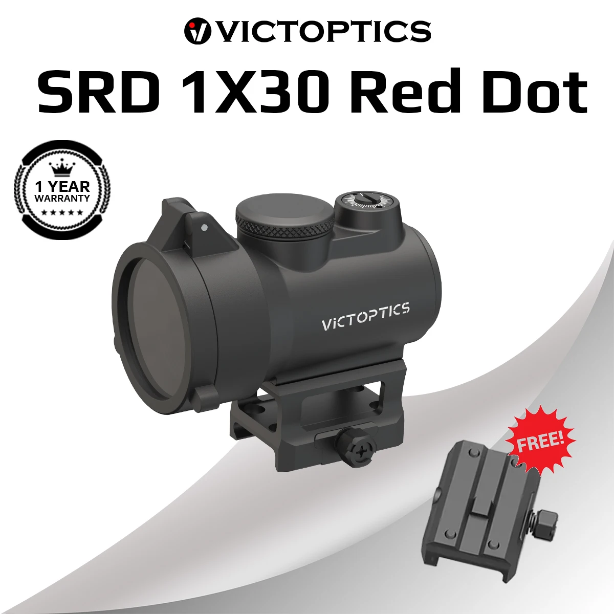 VictOptics SRD 1x30 Red Dot Sight 3MOA Reticle 30mm FOV 7 Brightness + NV Mode for Tactical Rifle Hunting Shooting Scope Mount
VictOptics SRD 1x30 Red Dot Sight 3MOA Reticle 30mm FOV 7 Brightness + NV Mode for Tactical Rifle Hunting Shooting Scope Mount