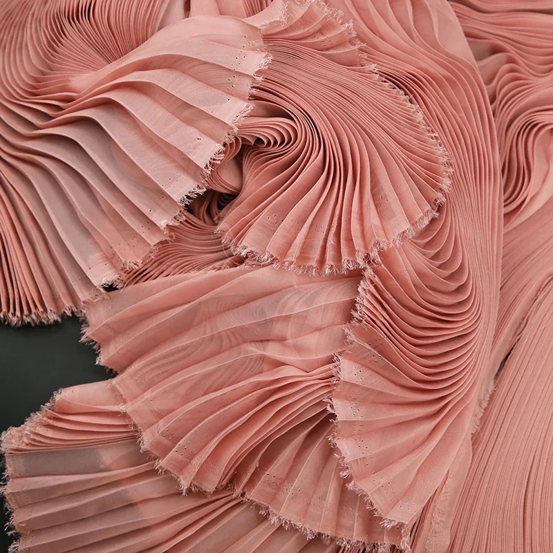 Light Chiffon Pleated Fabric for Summer Airy Pleated Dress Slip Dress Clothing Fashion Designer Fabrics for Sewing
Light Chiffon Pleated Fabric for Summer Airy Pleated Dress Slip Dress Clothing Fashion Designer Fabrics for Sewing