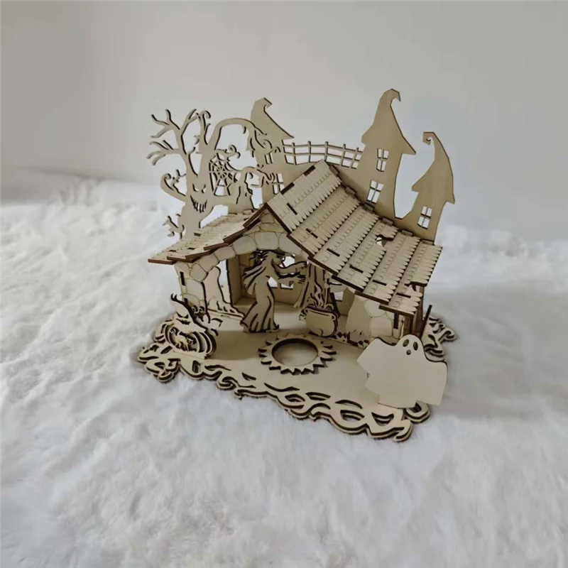 YHOLI-For Halloween Holiday Decorations Wooden Kit Witch House DIY Lampshade Model Building Set Haunted House
YHOLI-For Halloween Holiday Decorations Wooden Kit Witch House DIY Lampshade Model Building Set Haunted House