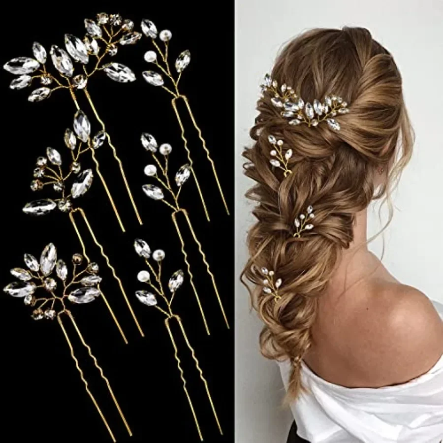 6 Pieces Bride Hair Pins Rhinestones Hair Accessories for Women Crystal Wedding Hair Pcs for Bride Women Girls Bridesmaids
6 Pieces Bride Hair Pins Rhinestones Hair Accessories for Women Crystal Wedding Hair Pcs for Bride Women Girls Bridesmaids
