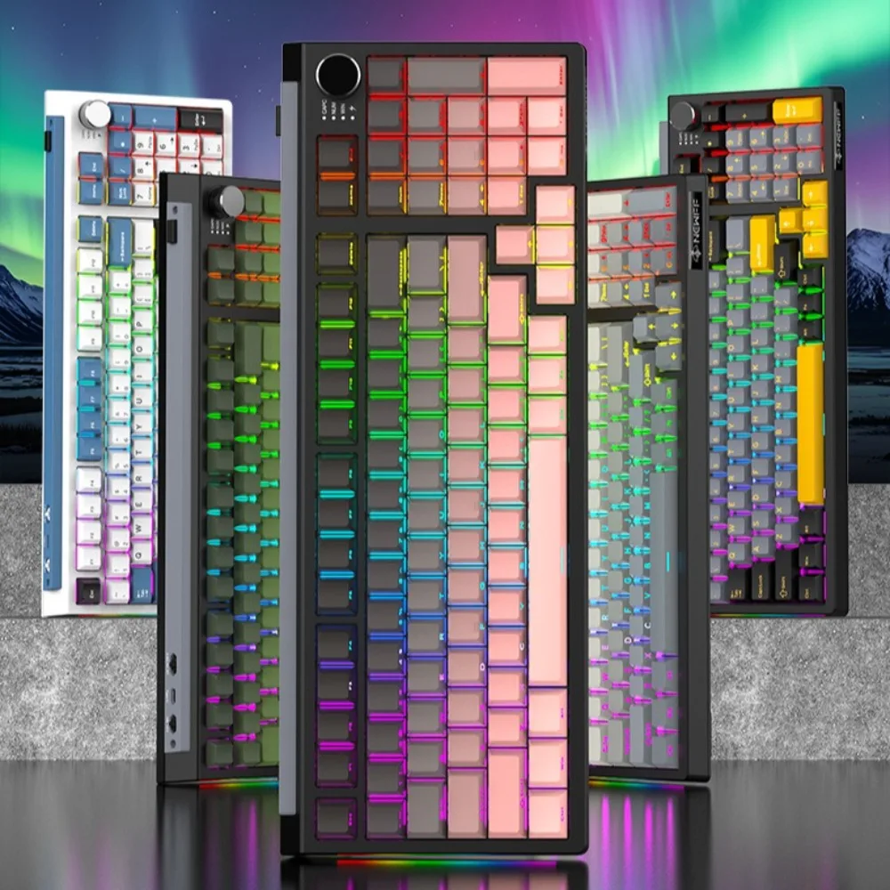 Newff Mechanical Keyboard Customization Tri-Mode Bluetooth Wireless Keyboard RGB Hot Swap Customized E-sports Gaming Accessories
Newff Mechanical Keyboard Customization Tri-Mode Bluetooth Wireless Keyboard RGB Hot Swap Customized E-sports Gaming Accessories