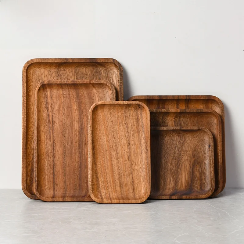 Classic Vintage Long Rectangle Walnut Mimosa Wood Hotel Pure Color Wooden Food Serving Tray Chinese Home Use Dert Plate
Classic Vintage Long Rectangle Walnut Mimosa Wood Hotel Pure Color Wooden Food Serving Tray Chinese Home Use Dert Plate