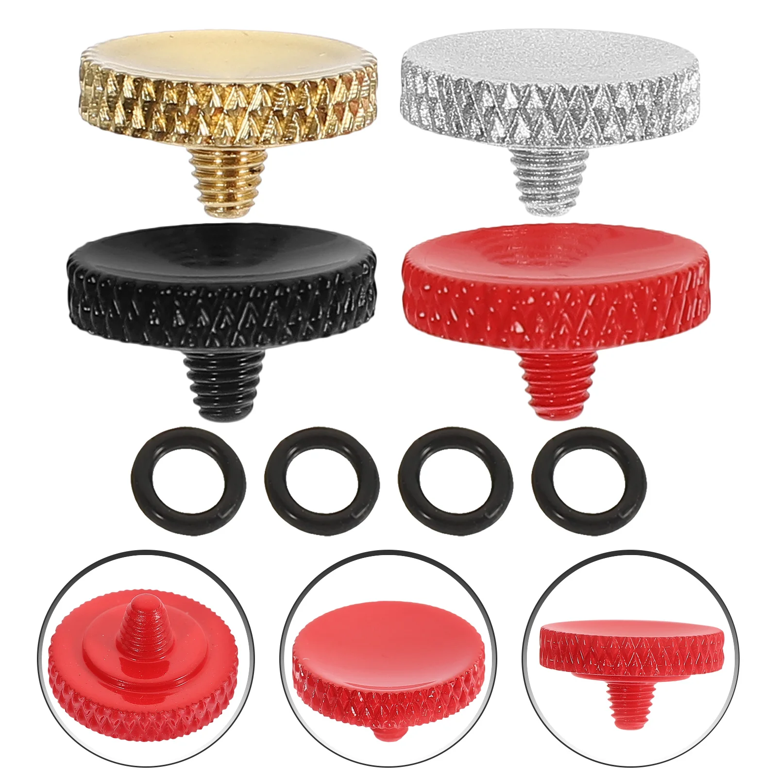 4Pcs Camera Shutter Release Button Aluminum Alloy Soft Flat Concave Convex Surface Replacement Button Reduce Hand Fatigue
4Pcs Camera Shutter Release Button Aluminum Alloy Soft Flat Concave Convex Surface Replacement Button Reduce Hand Fatigue