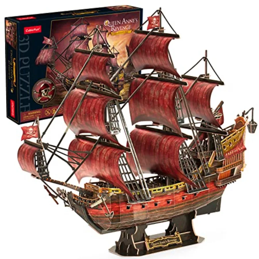 3D Puzzles for Adults,391 Pcs, Home Decor Cool Pirate Ship Arts and Crafts for Adults Puzzle Model Kits, Valentines Day Gifts f
3D Puzzles for Adults,391 Pcs, Home Decor Cool Pirate Ship Arts and Crafts for Adults Puzzle Model Kits, Valentines Day Gifts f