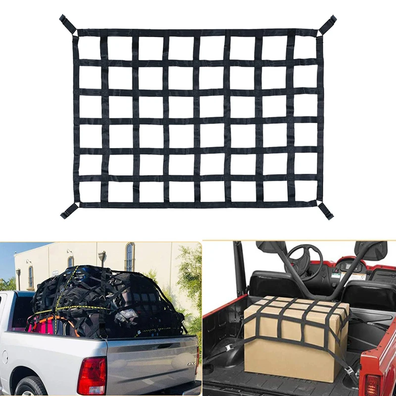 Universal Car Track Cargo Nets for Trailers 127x106cm Heavy Duty Cargo Net Car Trunk Rooftop Net Mesh Cargo Net
Universal Car Track Cargo Nets for Trailers 127x106cm Heavy Duty Cargo Net Car Trunk Rooftop Net Mesh Cargo Net