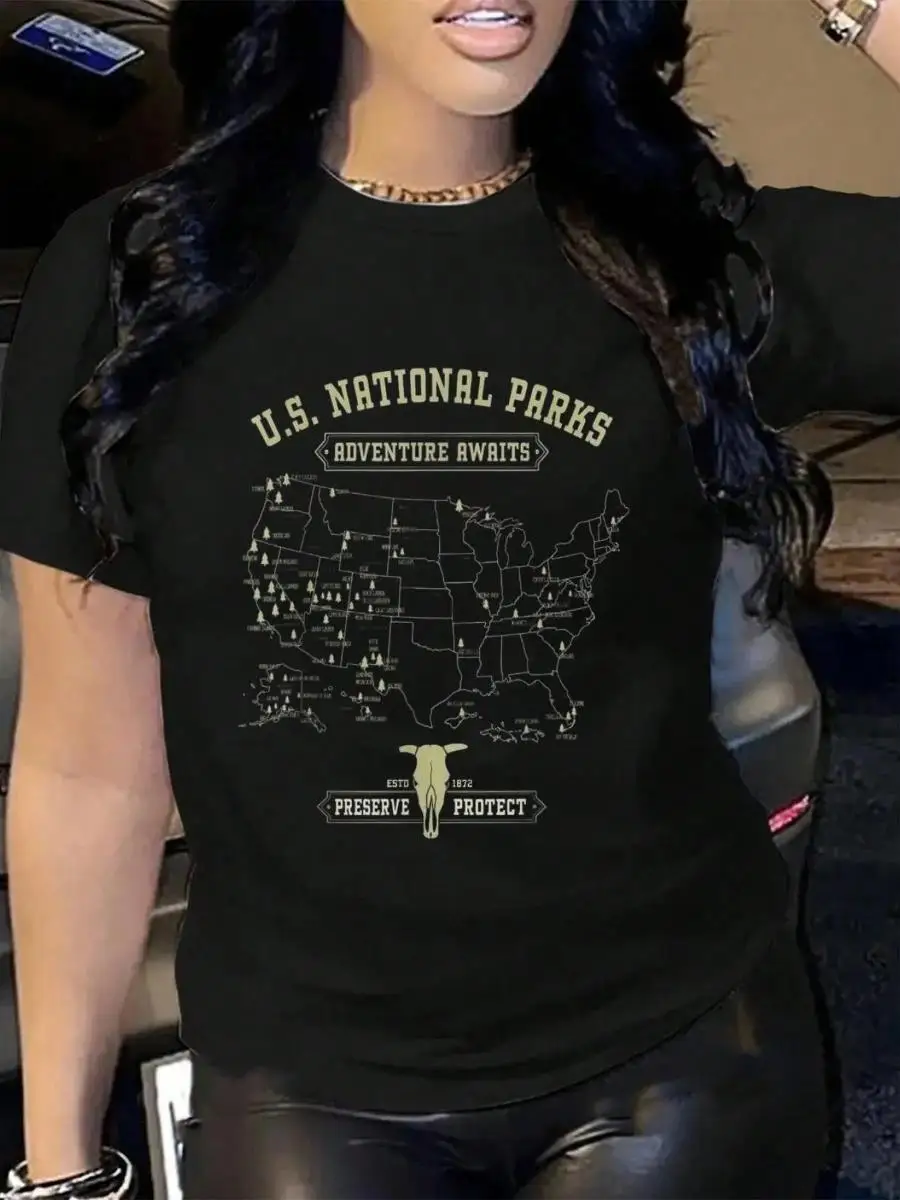100_ Cotton Vintage National Parks Map - American Hiking Camping T-Shirt Men s Women s Soft Breathable Tee Classic Fashion Summer Tops Printing S
100_ Cotton Vintage National Parks Map - American Hiking Camping T-Shirt Men s Women s Soft Breathable Tee Classic Fashion Summer Tops Printing S