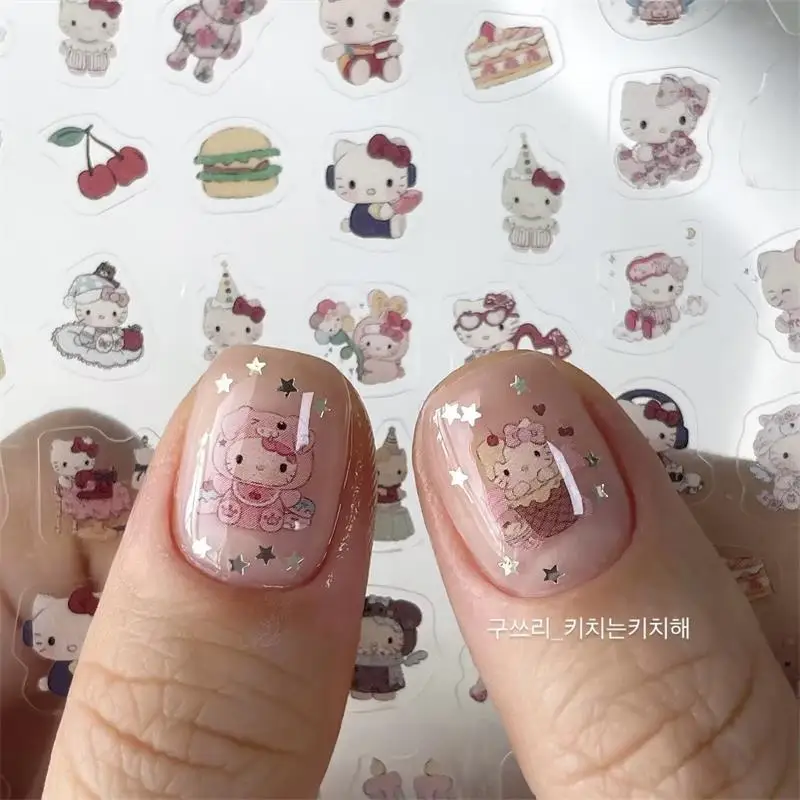Sweet Cute Sanrio Hello Kitty Nail Art Sticker Girl Women KT Self Adhesive Nail Sticker New Year Christmas Manicure Decals Gift
Sweet Cute Sanrio Hello Kitty Nail Art Sticker Girl Women KT Self Adhesive Nail Sticker New Year Christmas Manicure Decals Gift