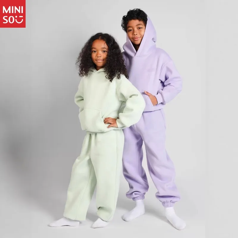 Miniso 2025 Kids Dopamine Tracksuit, European Style Hoodie & Pants Set, Colorful Big Kids Two-Piece
Miniso 2025 Kids Dopamine Tracksuit, European Style Hoodie & Pants Set, Colorful Big Kids Two-Piece