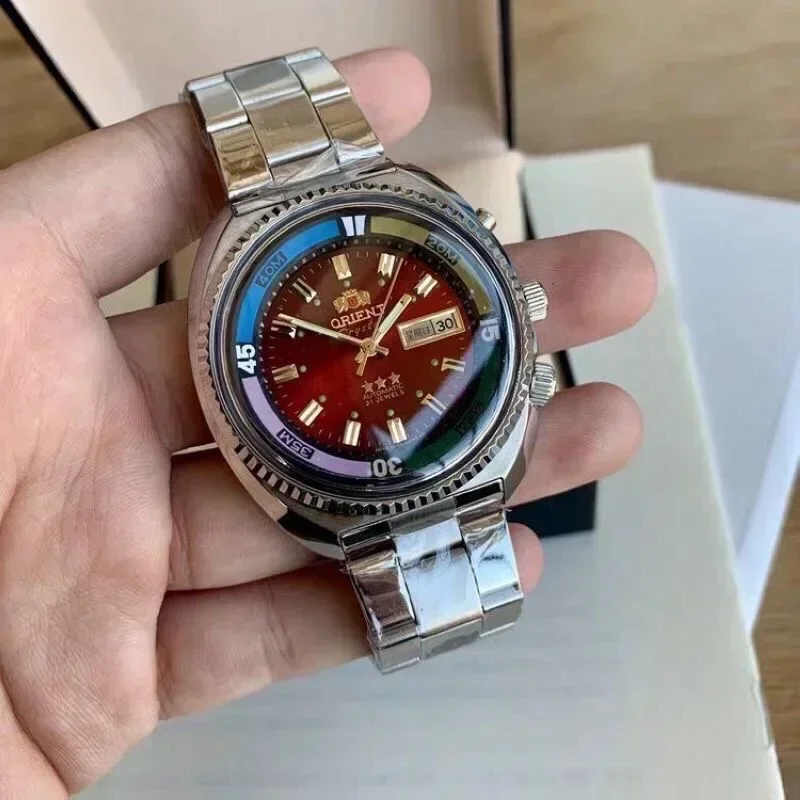 118A Store Orient Watch Series Automatic Mechanical Unisex Watch World Time Full Function Steel Strap Select Dial Luminous
118A Store Orient Watch Series Automatic Mechanical Unisex Watch World Time Full Function Steel Strap Select Dial Luminous