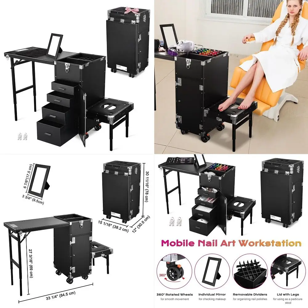 Manicure Table with Drawers, Acetone Resistant Nail Desk, Spa Salon Storage Equipment 2671 Hot Pink
Manicure Table with Drawers, Acetone Resistant Nail Desk, Spa Salon Storage Equipment 2671 Hot Pink