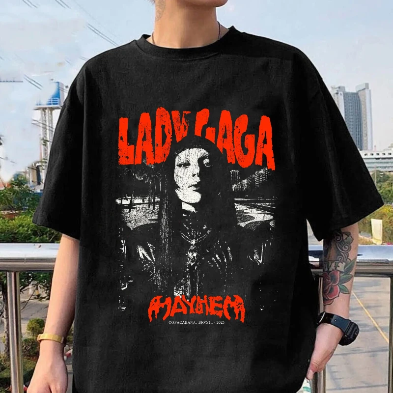 Лето 2022, женская рубашка Gaga Mayhem Ball Tour, футболка Mayhem из 100% чистого хлопка с принтом, женская футболка Gaga Merch Lady Gaga Mayhem Album
Лето 2022, женская рубашка Gaga Mayhem Ball Tour, футболка Mayhem из 100% чистого хлопка с принтом, женская футболка Gaga Merch Lady Gaga Mayhem Album