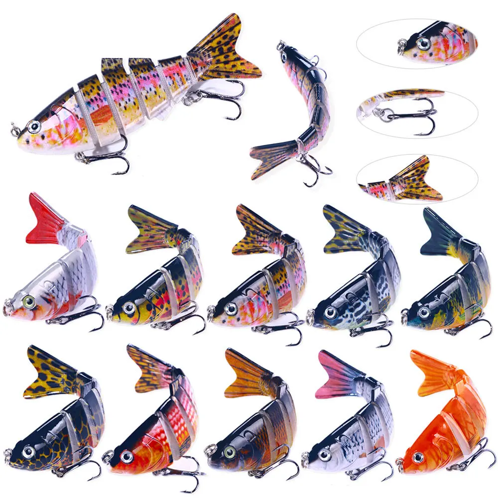 10cm/18.2g 6-Jointed Hard Lure - 10 Colors Realistic Fish Swimbait for Saltwater Bass Tuna Spanish Mackerel Fishing
10cm/18.2g 6-Jointed Hard Lure - 10 Colors Realistic Fish Swimbait for Saltwater Bass Tuna Spanish Mackerel Fishing