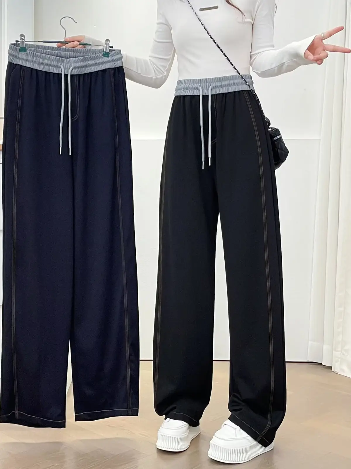plus Size High Waist Straight Leg Jeans Women's Casual Wide Leg Pants Loose Fit Autumn Trendy Blue Denim Trousers
plus Size High Waist Straight Leg Jeans Women's Casual Wide Leg Pants Loose Fit Autumn Trendy Blue Denim Trousers
