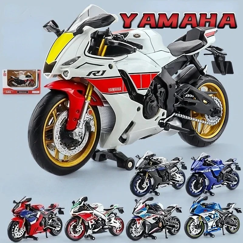Все модели 1:12 YZF-R1M S1000RR CBR 1000RR-R RSV4 GSX R1000R ZX-6R, игрушка из сплава, литая под давлением модель, коллекция игрушек для мальчиков, подарки
Все модели 1:12 YZF-R1M S1000RR CBR 1000RR-R RSV4 GSX R1000R ZX-6R, игрушка из сплава, литая под давлением модель, коллекция игрушек для мальчиков, подарки