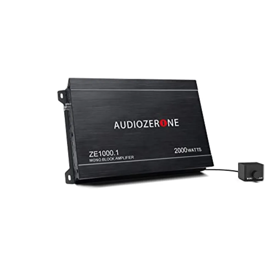 Car audio amplifier for subwoofer applications, aluminum black housing, 2000W peak power with MOSFET power supply and low-pass
Car audio amplifier for subwoofer applications, aluminum black housing, 2000W peak power with MOSFET power supply and low-pass