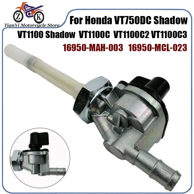 Motorcycle Fuel Valve Switch For Honda VT750DC Shadow 2001-2007 VT1100C VT110C2 Fuel Petcock Shut Off Replacement 16950-MCR-A03
Motorcycle Fuel Valve Switch For Honda VT750DC Shadow 2001-2007 VT1100C VT110C2 Fuel Petcock Shut Off Replacement 16950-MCR-A03