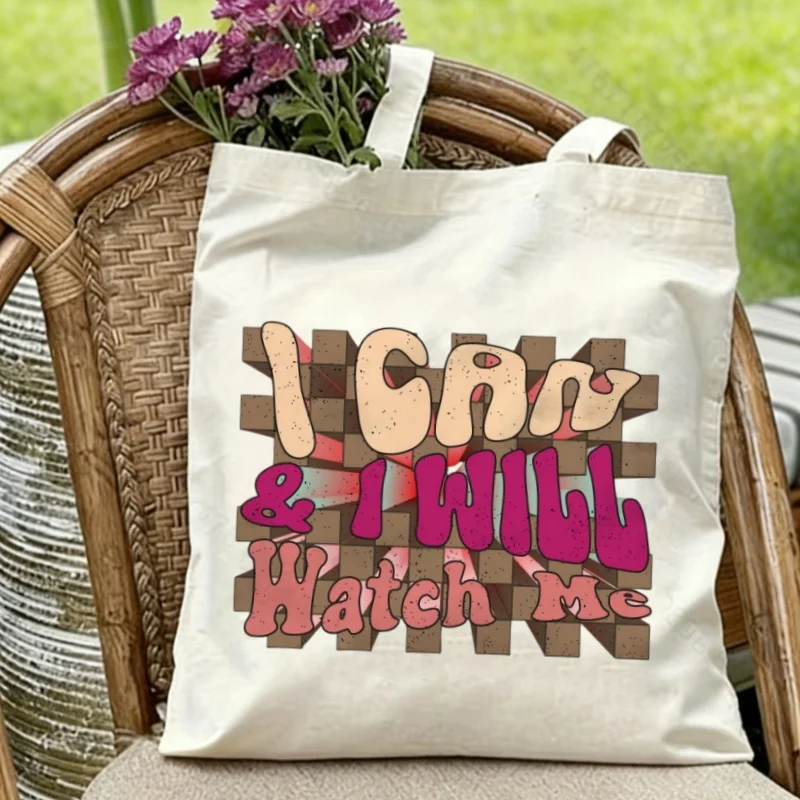 1PC "I Can & I Will Watch Me" Retro Groovy Canvas Tote Bag Eco-friendly Reusable Shoulder Bag
1PC "I Can & I Will Watch Me" Retro Groovy Canvas Tote Bag Eco-friendly Reusable Shoulder Bag