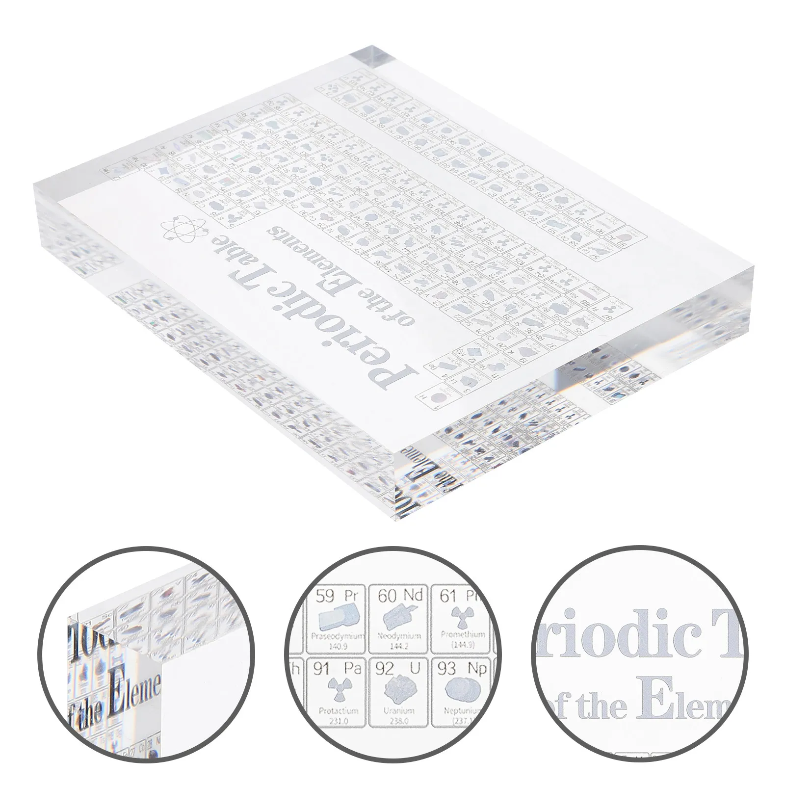 Transparent Acrylic Table Ornament Desktop Decoration for Library Office Classroom Science Chemistry Education Learning
Transparent Acrylic Table Ornament Desktop Decoration for Library Office Classroom Science Chemistry Education Learning