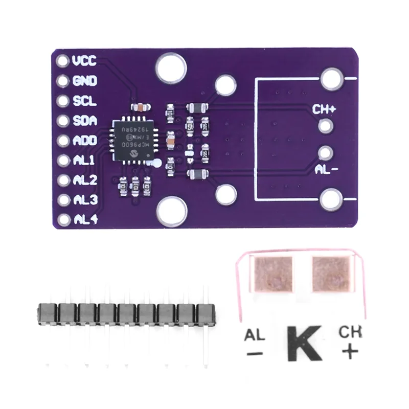 Модуль преобразователя термопары хорошого типа K/J T/N S/E B/R MCP9600 поддерживает интерфейсную плату I2C IIC
Модуль преобразователя термопары хорошого типа K/J T/N S/E B/R MCP9600 поддерживает интерфейсную плату I2C IIC