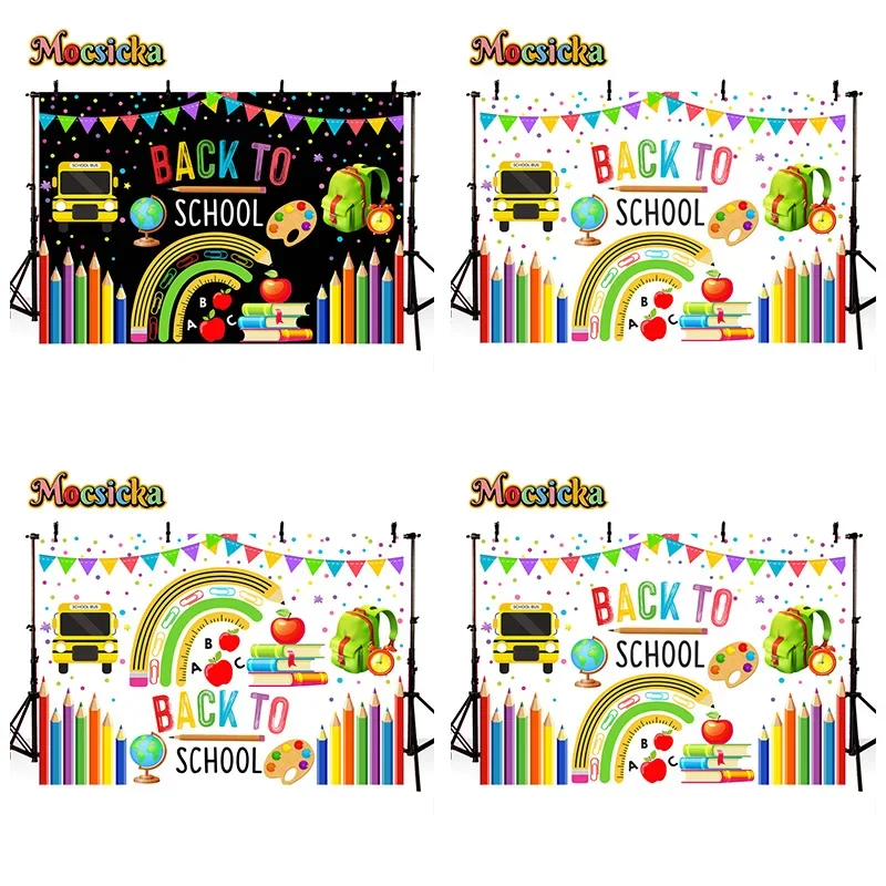 Mocsicka Back To School Photography Backgrounds Kids Student Party Pencil Book Backdrops Portrait Art Photo Banner Studio
Mocsicka Back To School Photography Backgrounds Kids Student Party Pencil Book Backdrops Portrait Art Photo Banner Studio