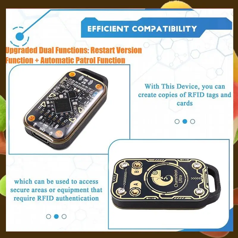 Эмулятор смарт-карт Chameleon Ultra Upgrade + 2 брелка Keychain RFID Считыватель смарт-чипов 125K 13,56 МГц Дубликатор карт-розничная торговля
Эмулятор смарт-карт Chameleon Ultra Upgrade + 2 брелка Keychain RFID Считыватель смарт-чипов 125K 13,56 МГц Дубликатор карт-розничная торговля