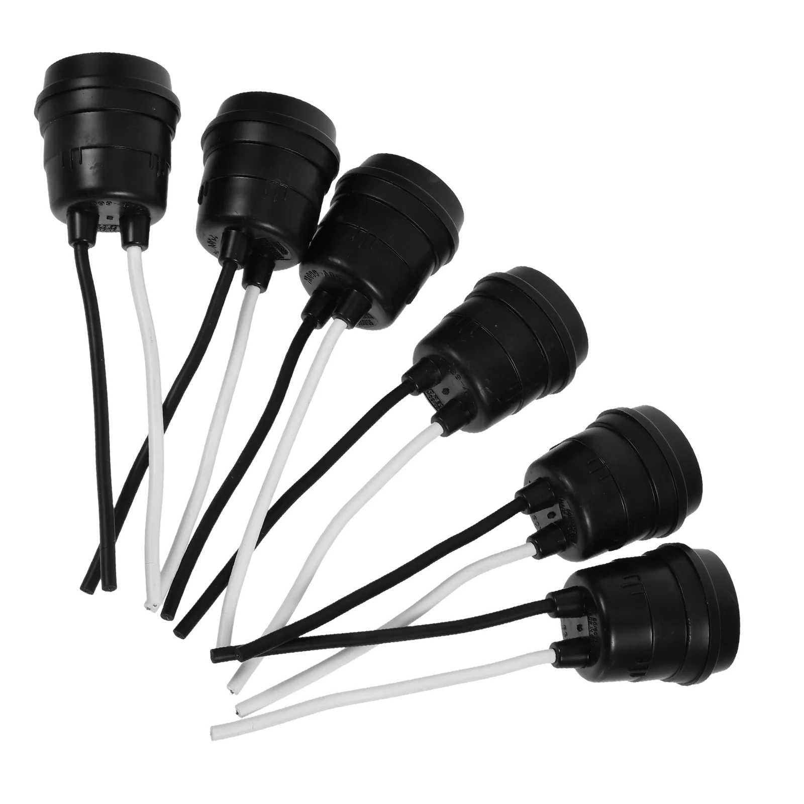 6 Pcs Light Socket Lamp Holder Plug with Pigtail Soft Rubber E27 DIY Accessories Fixture
6 Pcs Light Socket Lamp Holder Plug with Pigtail Soft Rubber E27 DIY Accessories Fixture
