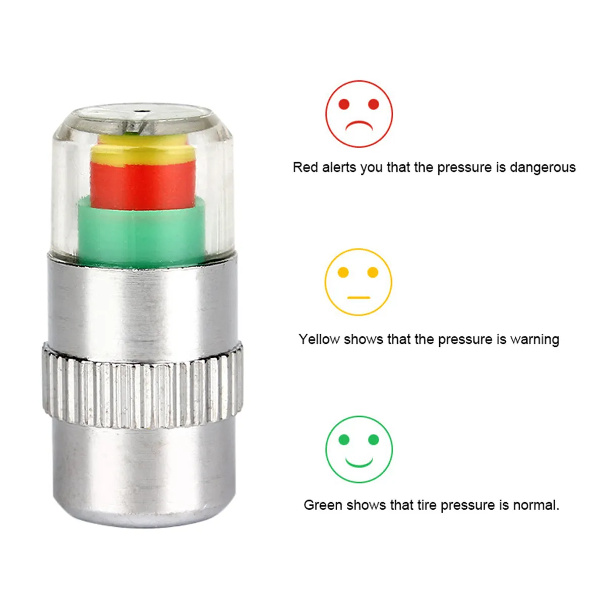 1Set Auto Tire Pressure Indicator Caps Tyre Pressure Monitor Valves Caps Green Yellow Red Visual Alert Anti Theft Design Copper
1Set Auto Tire Pressure Indicator Caps Tyre Pressure Monitor Valves Caps Green Yellow Red Visual Alert Anti Theft Design Copper