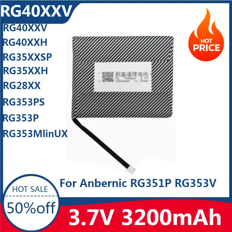 Новый аккумулятор для Anbernic RG351P RG353V RG350 RG353M RG40XXV RG556 RG552 RG505 RG406V RG406H Win600 RG405M RG405 RG353VS RG35XX
Новый аккумулятор для Anbernic RG351P RG353V RG350 RG353M RG40XXV RG556 RG552 RG505 RG406V RG406H Win600 RG405M RG405 RG353VS RG35XX