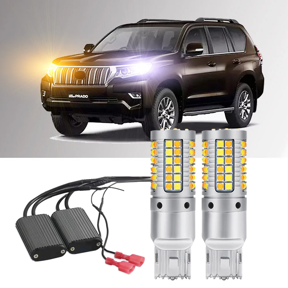 2 шт. для Toyota Land Cruiser Prado 150 Series 2009-2023, передний сигнал поворота + светодиодные дневные ходовые огни
2 шт. для Toyota Land Cruiser Prado 150 Series 2009-2023, передний сигнал поворота + светодиодные дневные ходовые огни