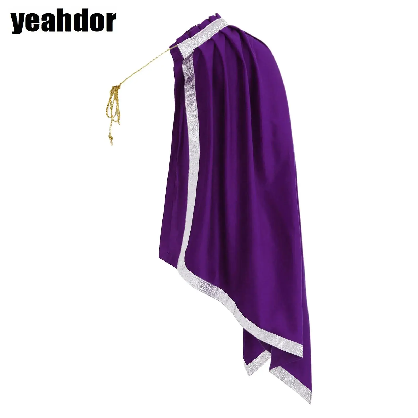 Men Renaissance Gladiator Knight Cloak Half Shoulder Drawstring Collar Retro Trim Shawl Cape Halloween Warrior Samurai Cospaly
Men Renaissance Gladiator Knight Cloak Half Shoulder Drawstring Collar Retro Trim Shawl Cape Halloween Warrior Samurai Cospaly