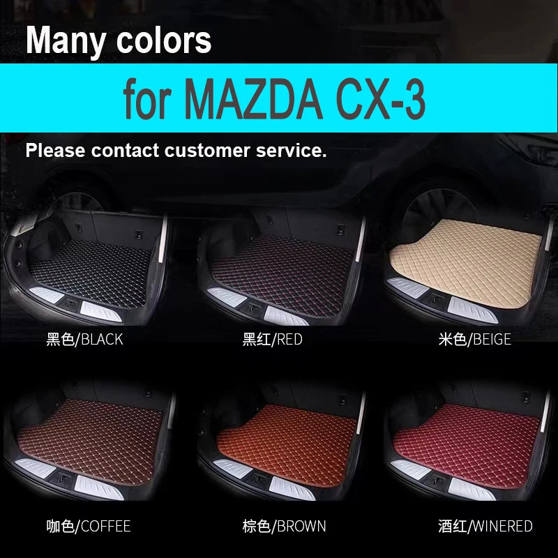 "Car trunk mat for MAZDA CX-3 2018 cargo liner carpet interior accessories cover "
"Car trunk mat for MAZDA CX-3 2018 cargo liner carpet interior accessories cover "