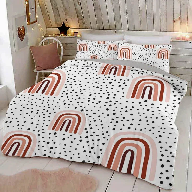 Rainbow Bedding Set Baby Kids Trendy Pastel Colors Duvet Cover With Pillowcases 150x200cm 200x220cm 265x228cm
Rainbow Bedding Set Baby Kids Trendy Pastel Colors Duvet Cover With Pillowcases 150x200cm 200x220cm 265x228cm