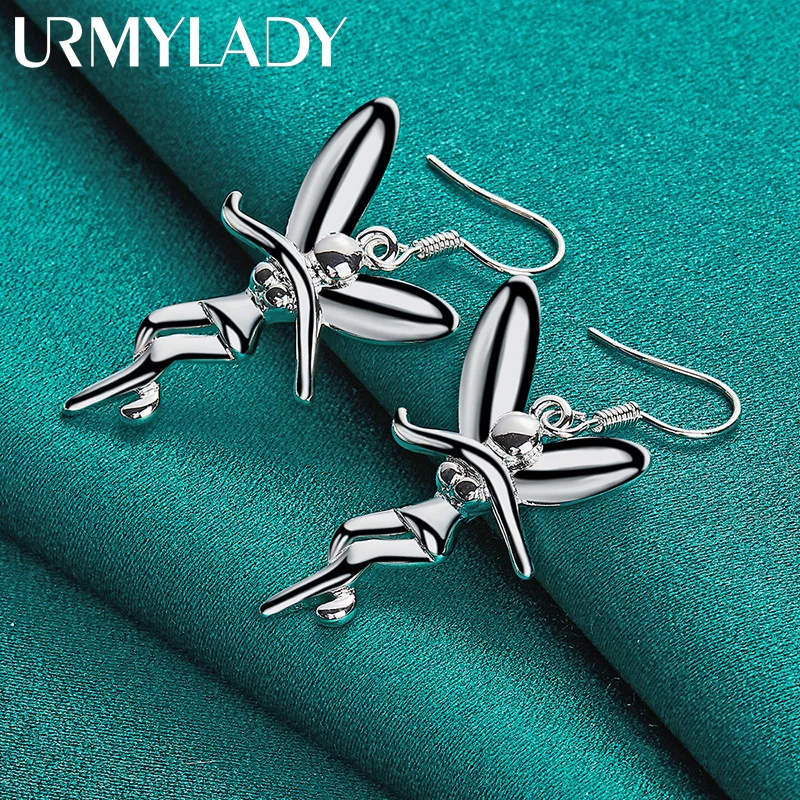URMYLADY 925 Sterling Silver Angel Earrings For Women Fashion Wedding Engagement Party Charm Jewelry
URMYLADY 925 Sterling Silver Angel Earrings For Women Fashion Wedding Engagement Party Charm Jewelry