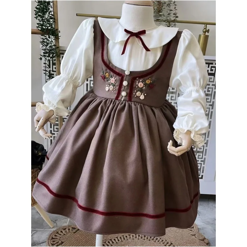 0-12Y Baby Girl Autumn Flower Handmade Embroidery Grey Dress for Birthday Photography Holiday Eid C227
0-12Y Baby Girl Autumn Flower Handmade Embroidery Grey Dress for Birthday Photography Holiday Eid C227